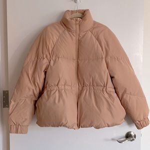 GANNI Tech Down Jacket peachy (Size 2)